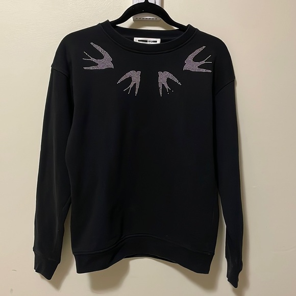 McQ Alexander McQueen Studded Swallow Sweatshirt - Picture 1 of 12